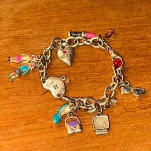 vintage sister chunky charm bracelet